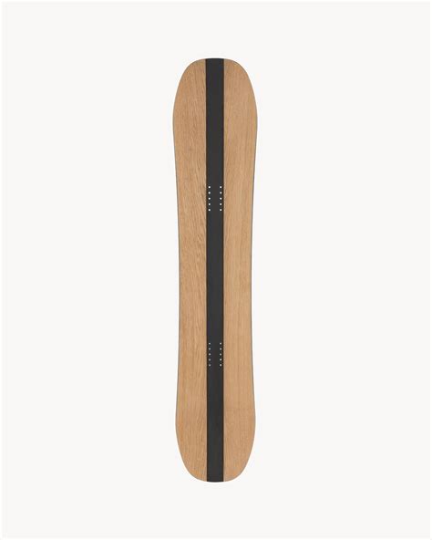 Zai Saint Laurent snowboard in wood and rubber 